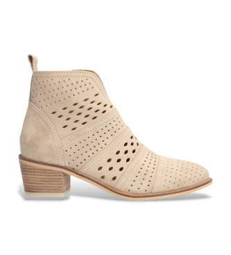 Alpe Nelly ankelstvler i lder, beige