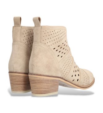 Alpe Nelly ankelstvler i lder, beige