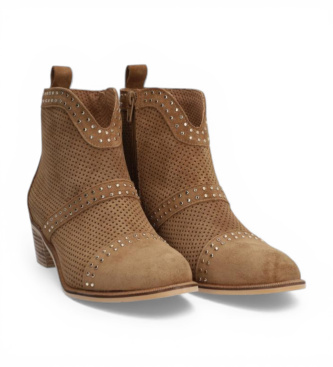 Alpe Botines de Piel Nelly marr�n