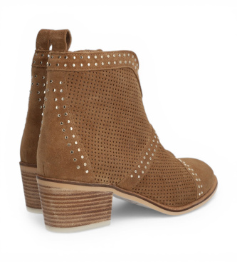 Alpe Botines de Piel Nelly marr�n