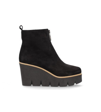 Alpe Sasha botins de couro preto