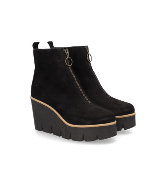 Alpe Sasha botins de couro preto