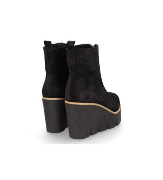 Alpe Sasha botins de couro preto