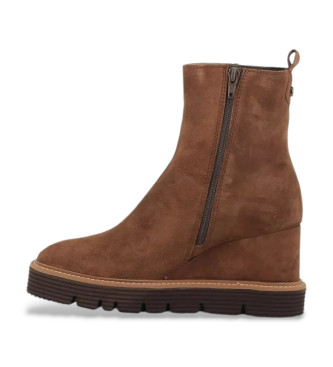 Alpe Bottines en cuir Sidney marron