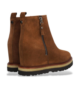 Alpe Braune Vanity Lederstiefeletten