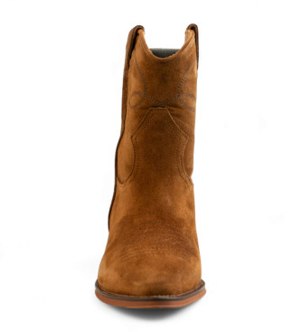 Alpe Brown suede cowboy boots