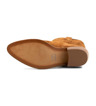 Alpe Brown suede cowboy boots