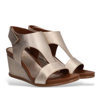 Alpe Yara Juliette Keilabs�tze aus silbernem Leder