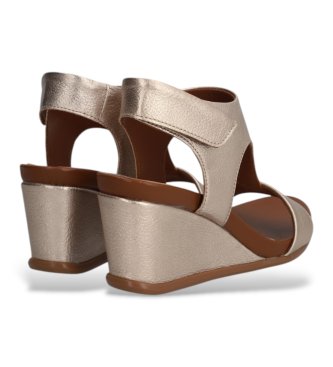 Alpe Yara Juliette Keilabs�tze aus silbernem Leder