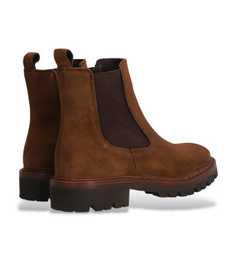 Alpe Militaire Leather Ankle Boots brown