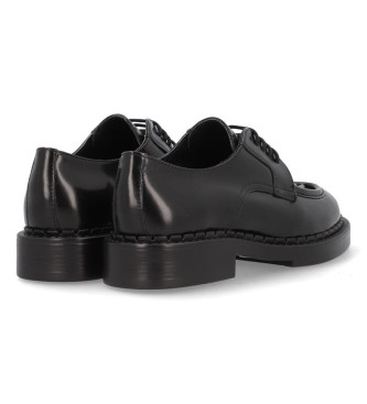 Alpe Mocasines Chester de piel negro