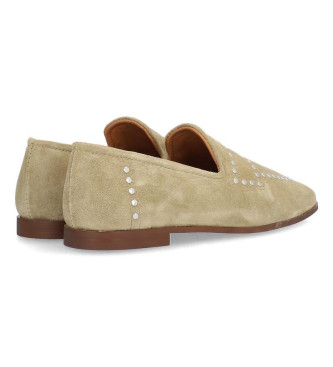 Alpe New Roma beige leather loafers