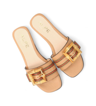 Alpe Cies brown leather sandals