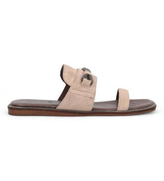 Alpe Taupe citadel leather sandals