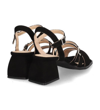 Alpe Dolly leather sandals black