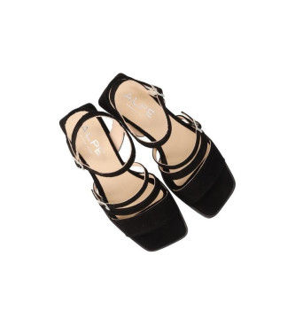 Alpe Dolly leather sandals black