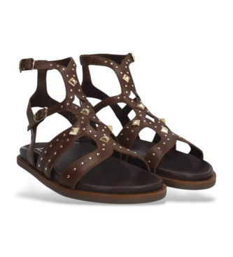 Alpe Isabella brown leather sandals