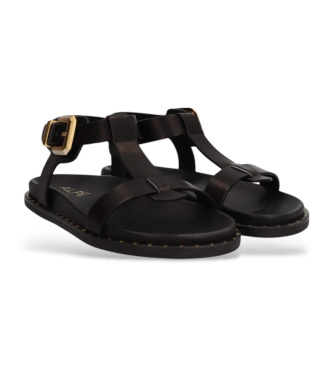 Alpe Isabella leather sandals black