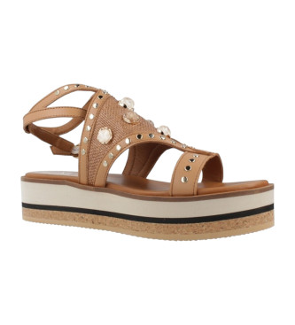 Alpe Brown Kenia Leather Sandals
