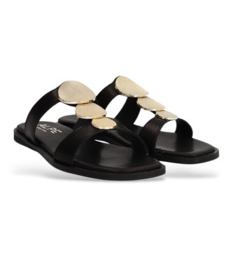Alpe Sheila 17 leather sandals black