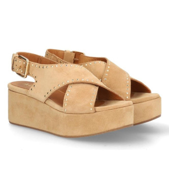 Alpe Sitges sandaler i beige lder