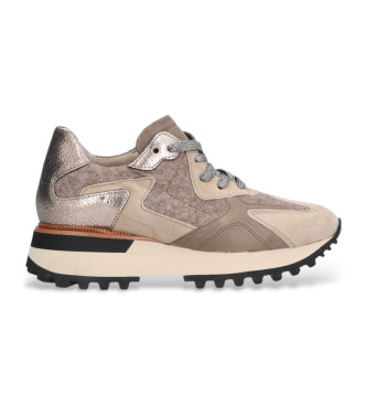 Alpe Leren sportschoenen Estrella taupe