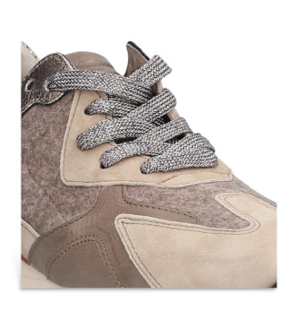 Alpe Leren sportschoenen Estrella taupe