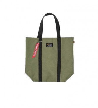 ALPHA INDUSTRIES Green shopping bag 