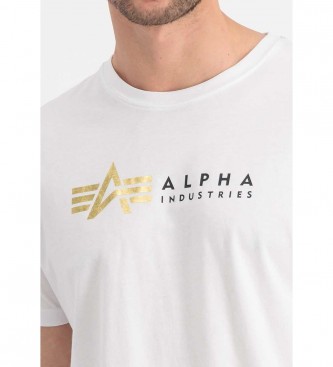 ALPHA INDUSTRIES Alpha Label T-shirt white - ESD Store fashion, footwear  and accessories - best brands shoes and designer shoes