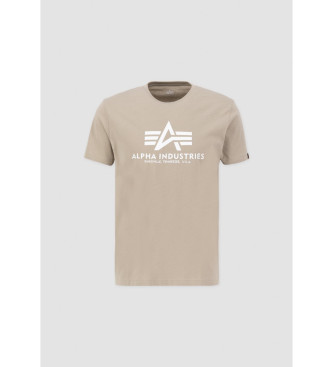 ALPHA INDUSTRIES Beigefarbenes Basic-T-Shirt