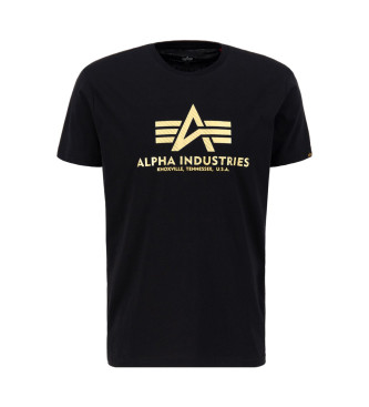 ALPHA INDUSTRIES Basic T-shirt T Carbon black, gold