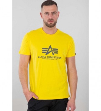 ALPHA INDUSTRIES Gelbes Logo-T-Shirt
