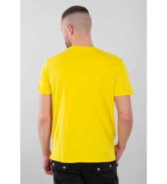 ALPHA INDUSTRIES T-shirt gialla con logo