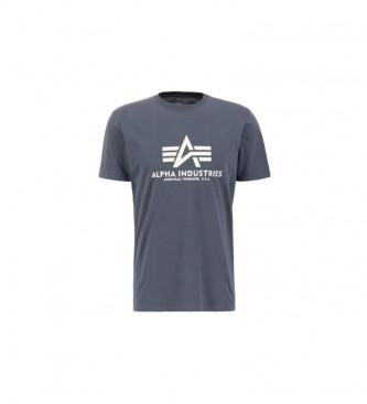 ALPHA INDUSTRIES T-shirt com logtipo cinzento