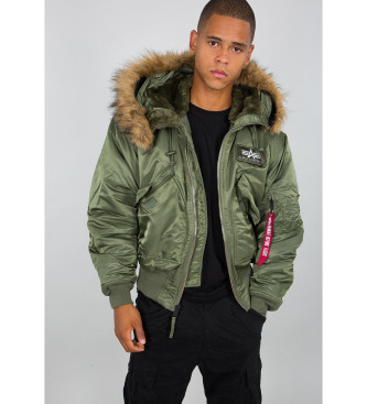 ALPHA INDUSTRIES Casaco 45P com capuz verde