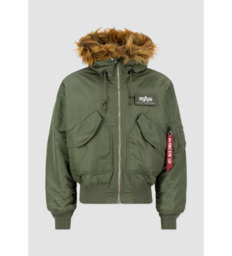 ALPHA INDUSTRIES Jacke 45P mit Kapuze grn