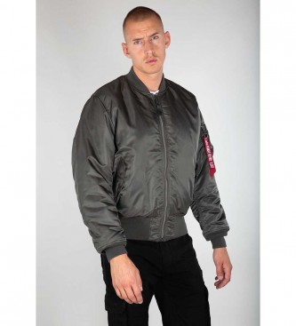 ALPHA INDUSTRIES Bomber jacket Ma-1 grey - ESD Store fashion, footwear and  accessories - best brands shoes and designer shoes
