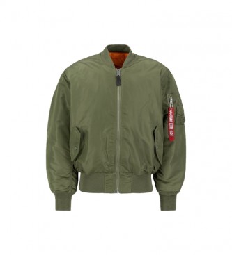 ALPHA INDUSTRIES Reversible bomber jacket Ma-1 green