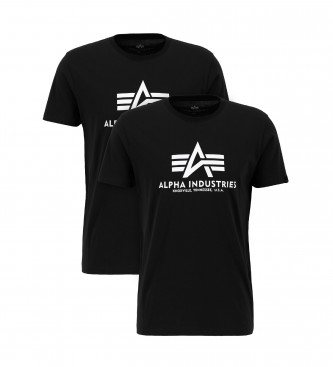 ALPHA INDUSTRIES Pack of 2 black t-shirts