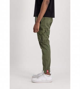 ALPHA INDUSTRIES Jogger Cotton Twill trousers green