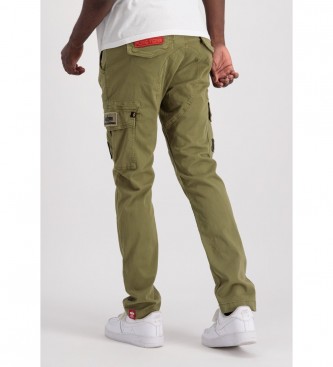 ALPHA INDUSTRIES Petrol Patch trousers green