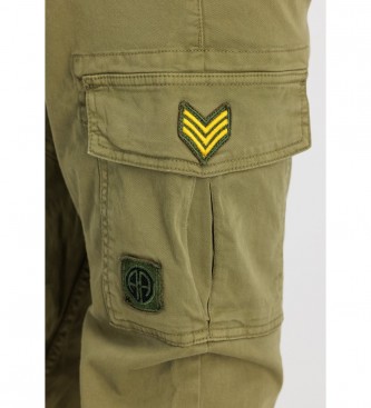 ALPHA INDUSTRIES Petrol Patch trousers green