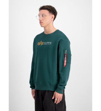 ALPHA INDUSTRIES Alpha Label grn sweatshirt