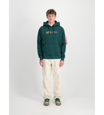 ALPHA INDUSTRIES Sweat-shirt vert Alpha Label