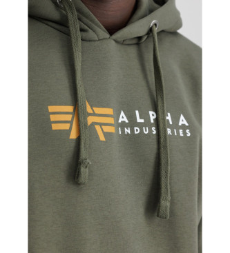 ALPHA INDUSTRIES Alpha Label green sweatshirt