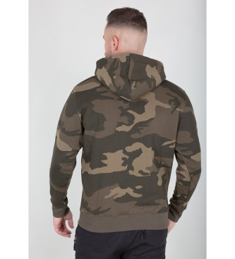 ALPHA INDUSTRIES Sweatshirt Basic Camo verde