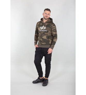 ALPHA INDUSTRIES Sudadera Basic Camo verde