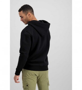 ALPHA INDUSTRIES Basic sweatshirt with black metallic print
