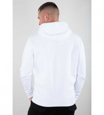 ALPHA INDUSTRIES Basic hooded sweatshirt white