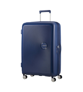 American Tourister Duży futerał Soundbox Spinner Hard Case with Marine